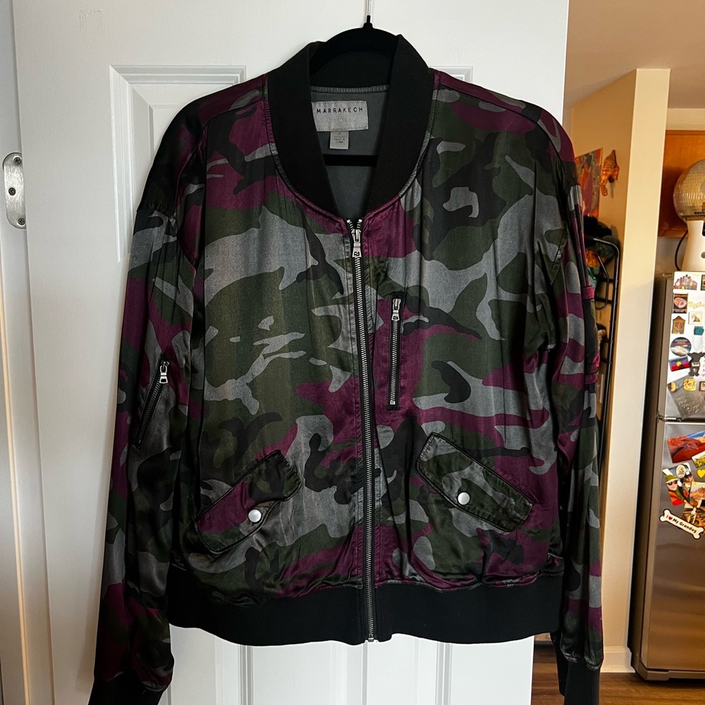 Camouflage Bomber Jacket